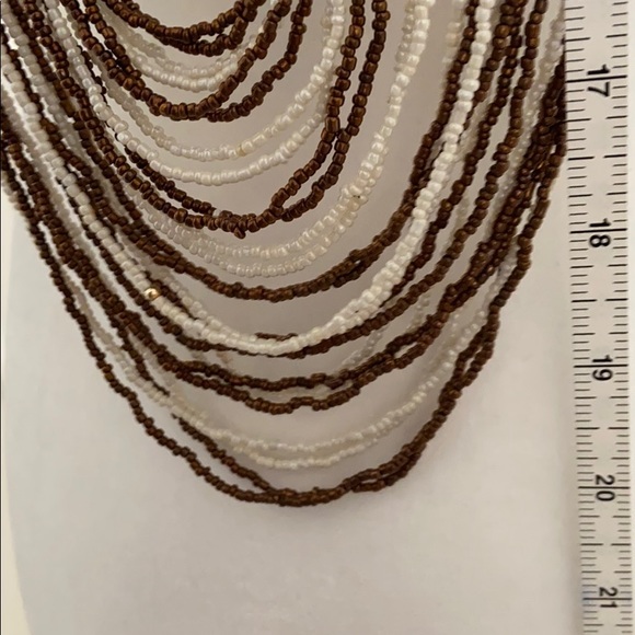 BoHo style multi-strand beaded long necklace - Picture 6 of 7